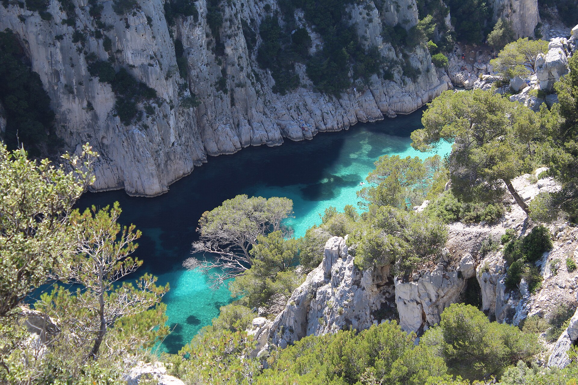 La calanque d'En-Vau, près de Marseille