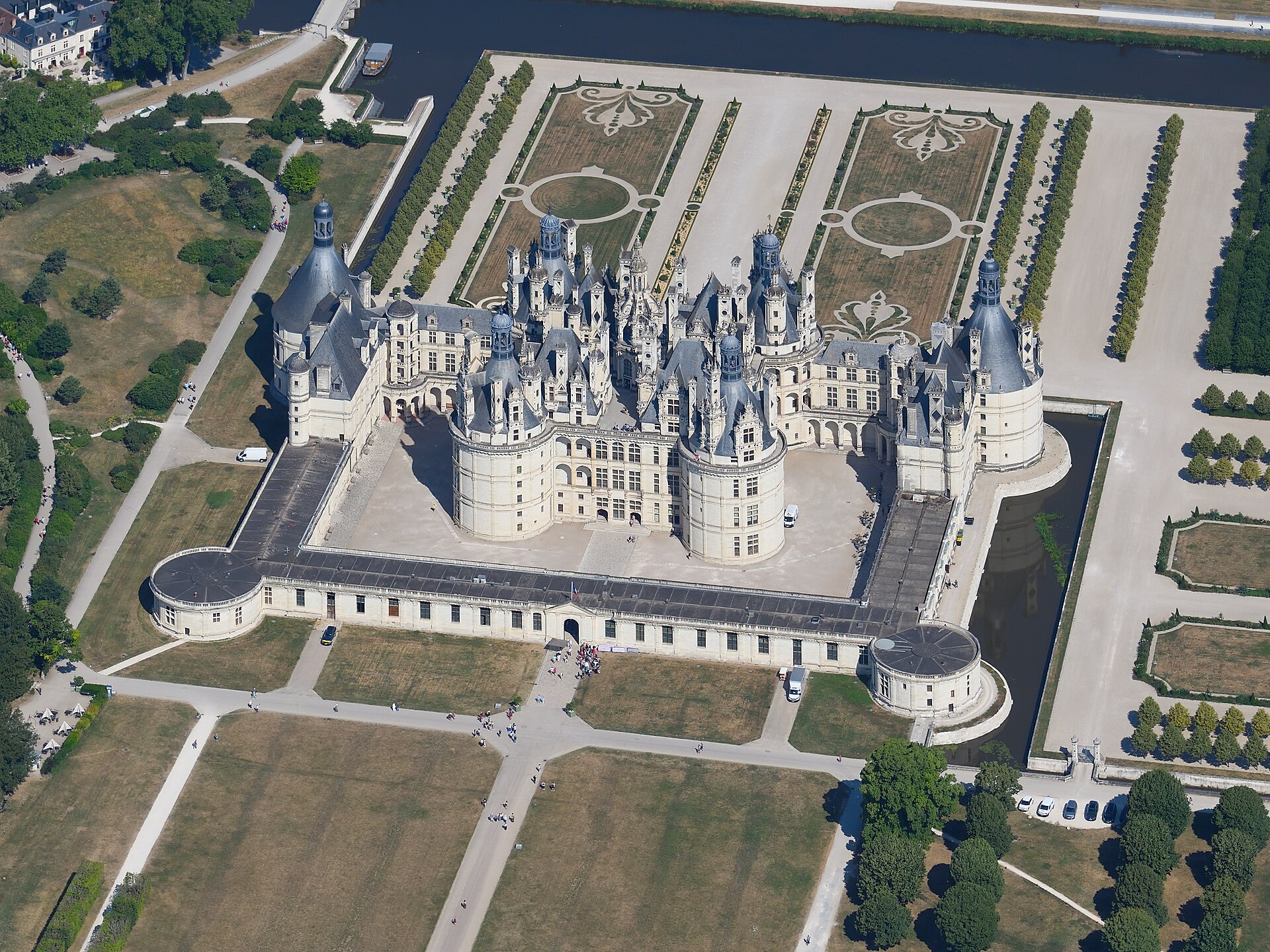 Le château de Chambord dans la vallée de la Loire