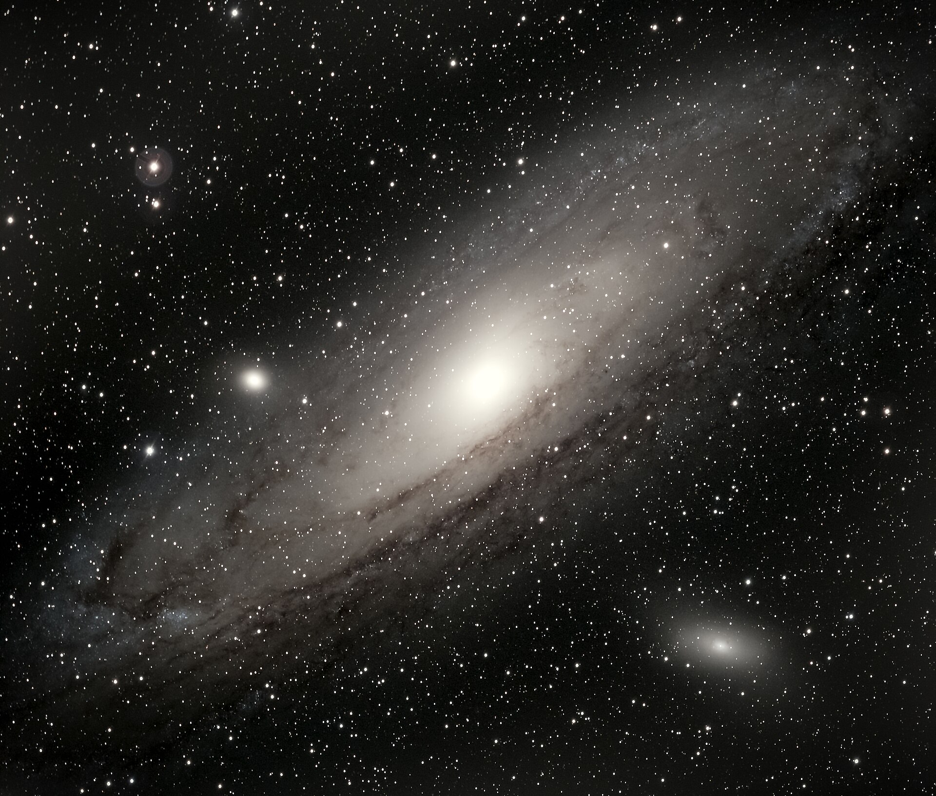 La galaxie d'Andromède, visible dans le ciel d'automne