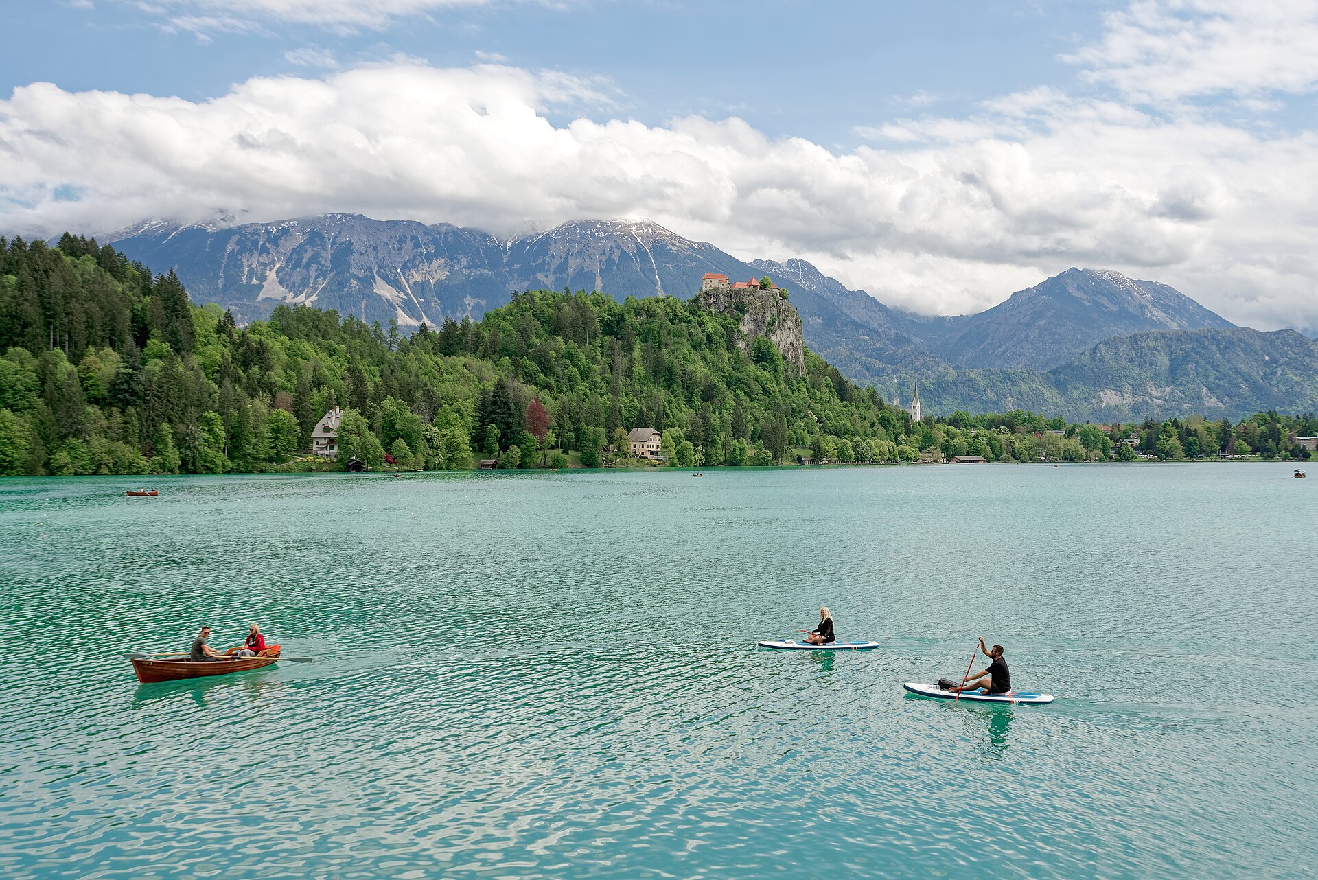 Le lac de Bled et son château, en Slovénie
