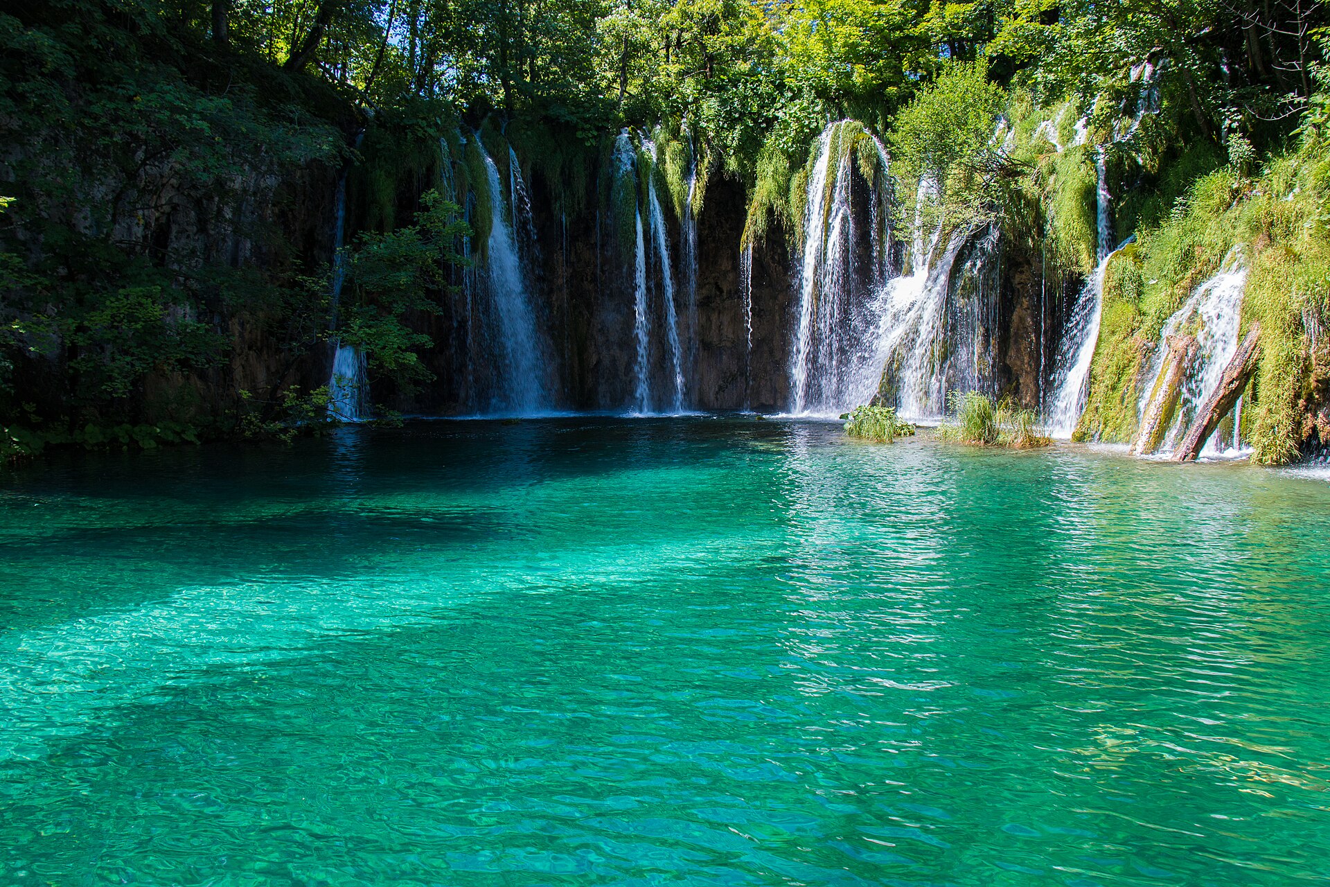 Les cascades des lacs de Plitvice, en Croatie