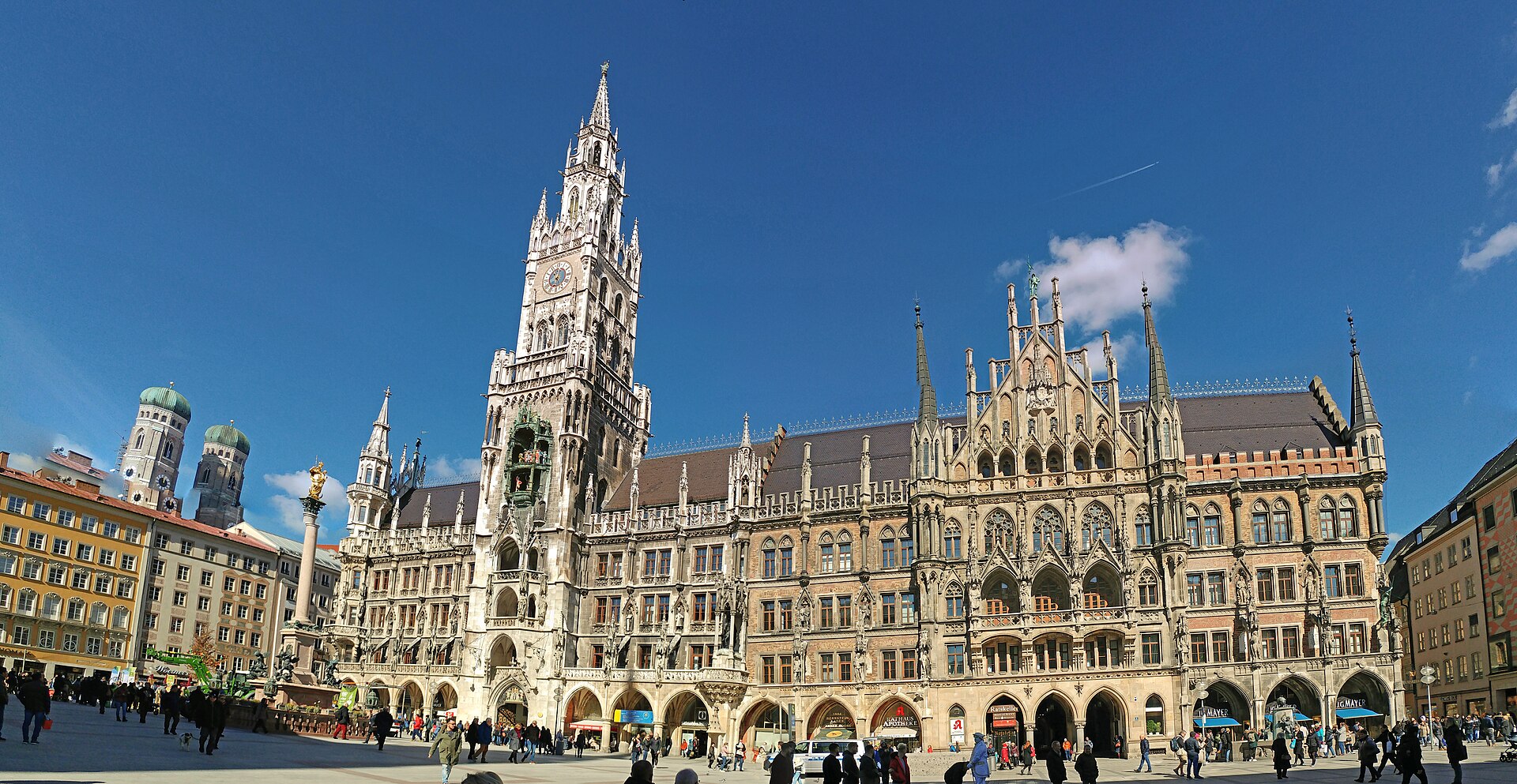 La Marienplatz et l'hôtel de ville de Munich