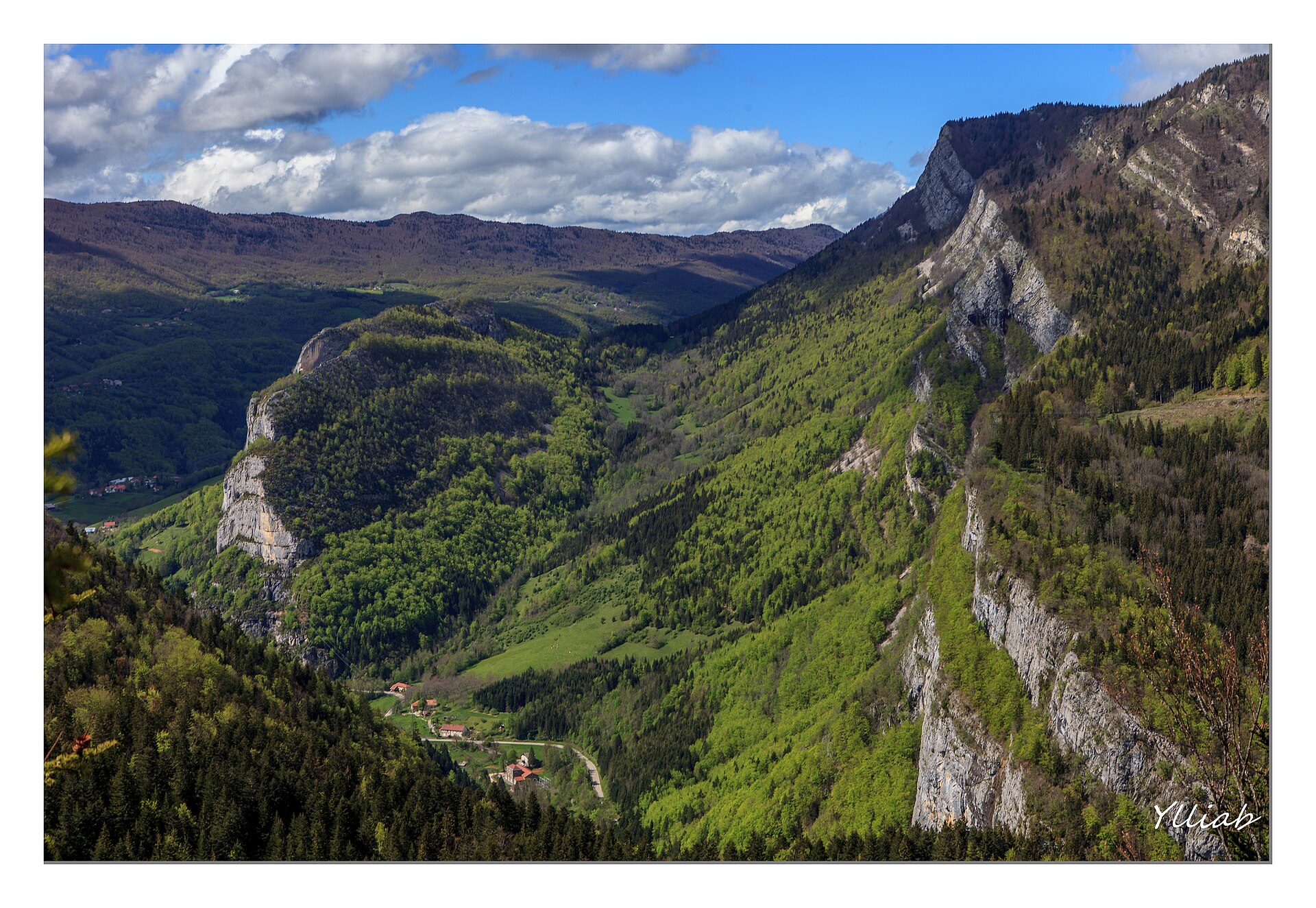 Les falaises et forêts du massif du Vercors