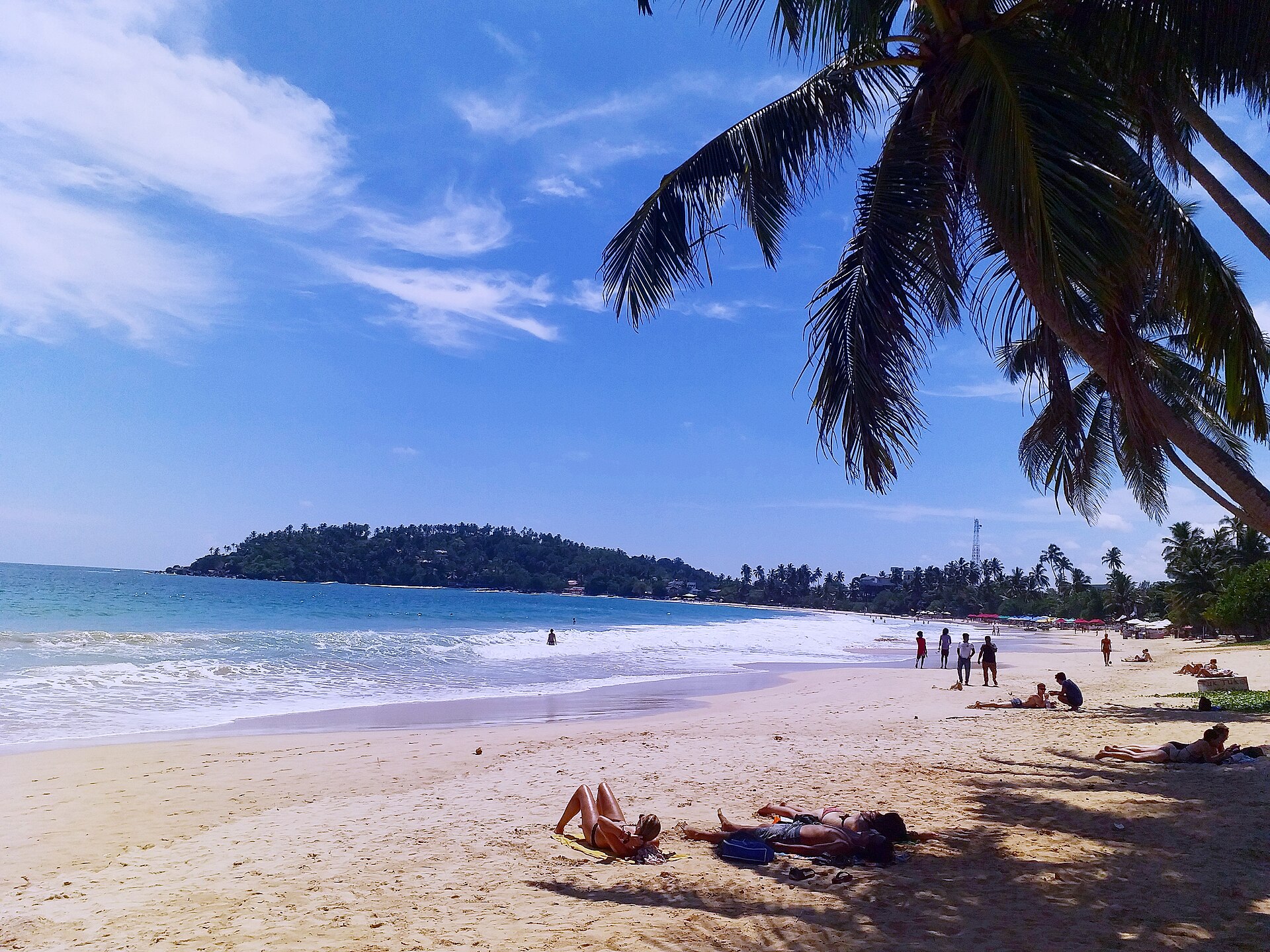 La plage de Mirissa au Sri Lanka