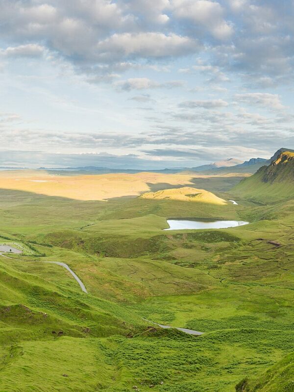 Les paysages du Quiraing sur l'île de Skye, en Écosse
