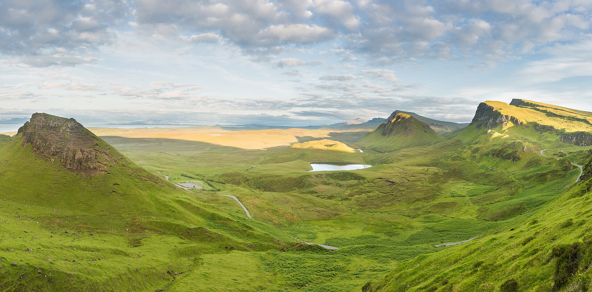 Les paysages du Quiraing sur l'île de Skye, en Écosse